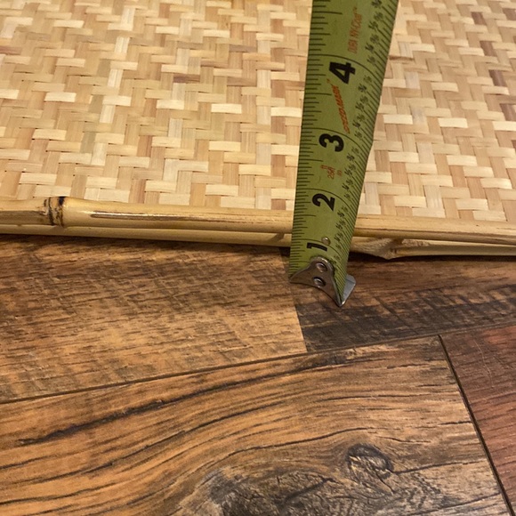 Wicker and bamboo servicing tray - Picture 5 of 5